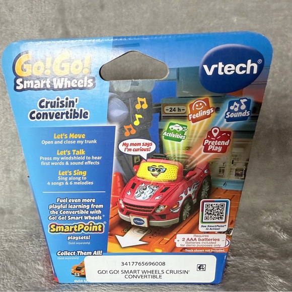 VTech Go! Go! Smart Wheels Convertible - Red Toy Car Kids Learning Fun - Picture 6 of 8